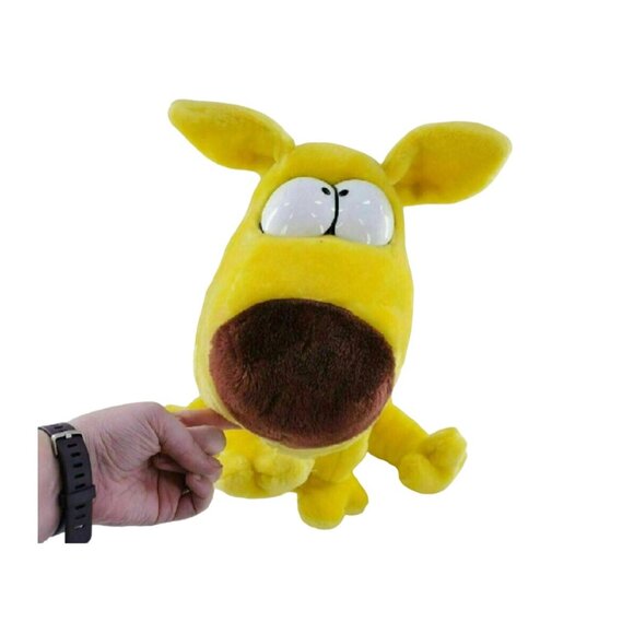 Vtg 1987 Grimmy Plush Toy Mother Goose and Grimm 21" Jumbo Yellow Dog Cartoon - Picture 2 of 7